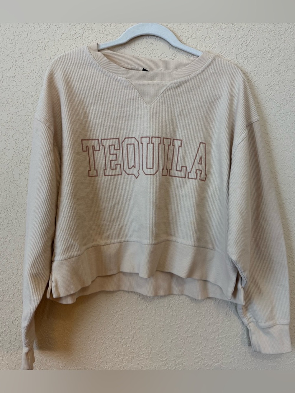 Chicka-d, Tequila Pullover Sweatshirt, Size L- 100% Cotton
